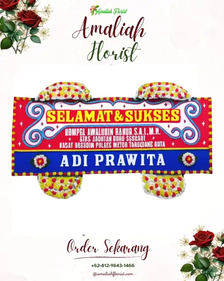 Papan Bunga Ucapan Selamat Maje